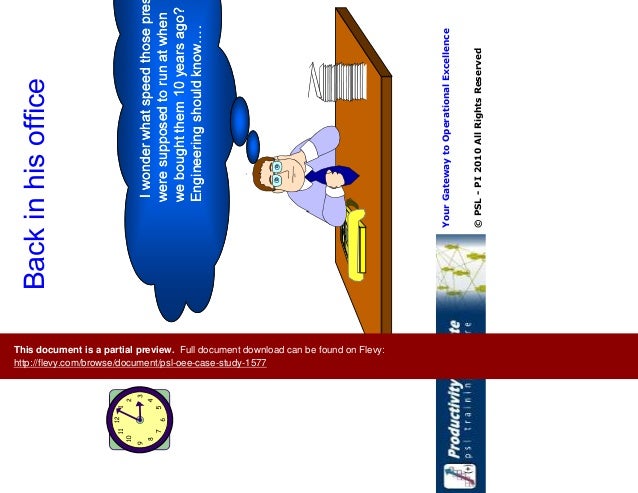 Oee improvement case study ppt image