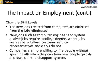 The Impact of Computers in the workplace.ppt