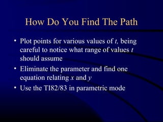 1579 parametric equations | PPT