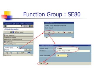 Function Group   : SE80 