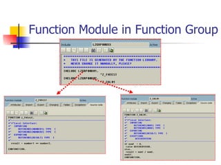 Function Module in Function Group 