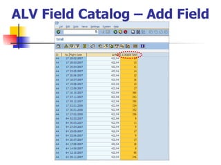 ALV Field Catalog – Add Field 