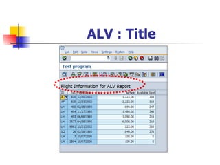 ALV : Title 
