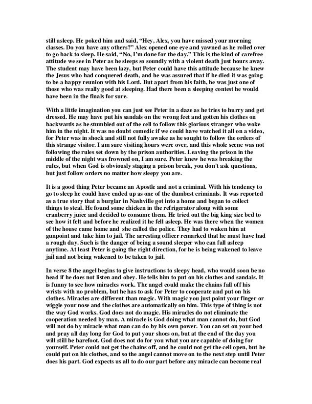 HUMOR IN ACTS CHAPTER 12 Humor in acts chapter 12