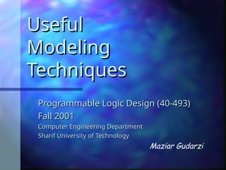 Sorif Computer Advanced Modeling Techniques in Programmable Logic Design for Computer ...