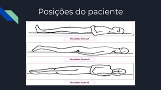 Posições do paciente
 