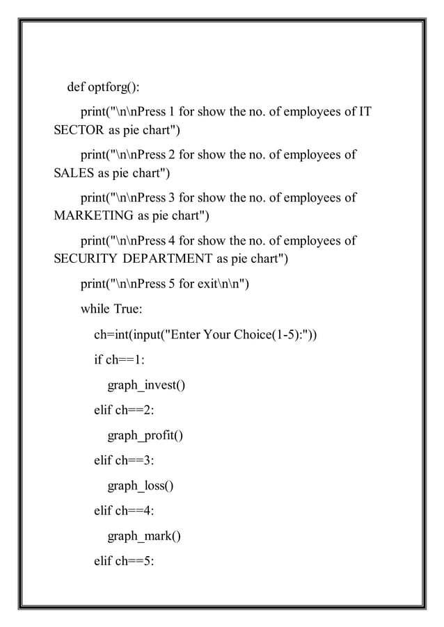 class 12th computer science project Employee Management System In ...