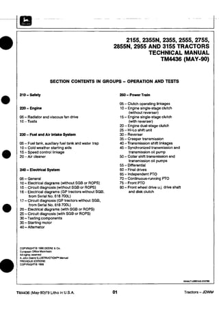 John Deere 2755 Manual | PDF