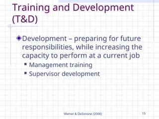 TRAINING AND DEVELOPMENT CHAPTER 1 1588264187-1.ppt