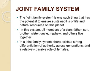 Causes of Disintegration of Joint Family system in Pakistan and Survey ...