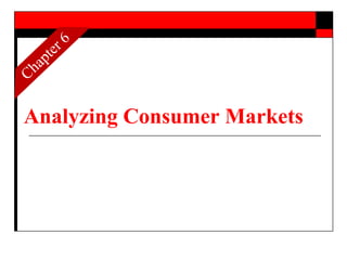 Analyzing Consumer Markets
 
