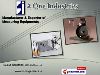 Manufacturer & Exporter of
Measuring Equipments
 