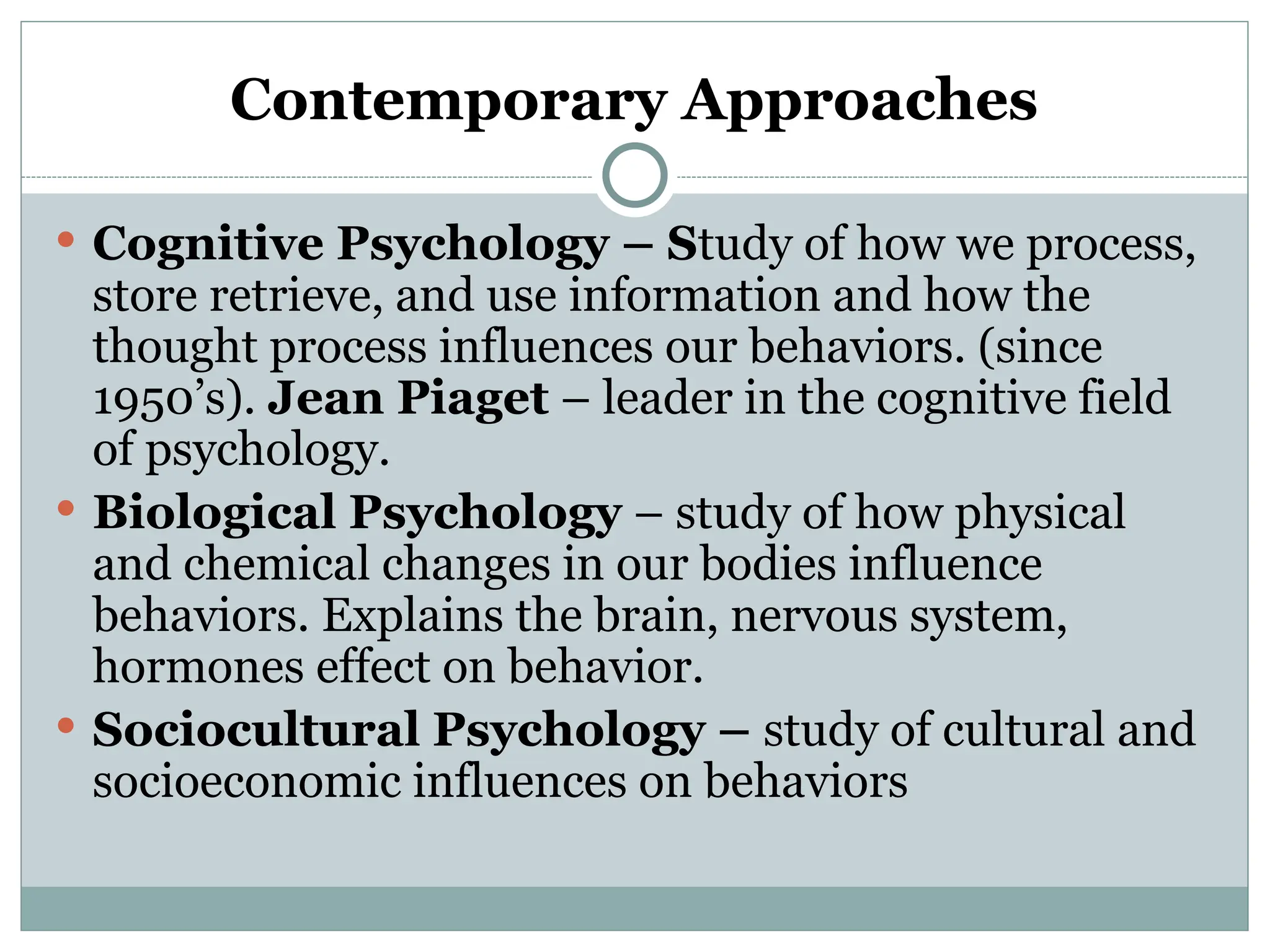 Presentation on introduction to psychology ppt
