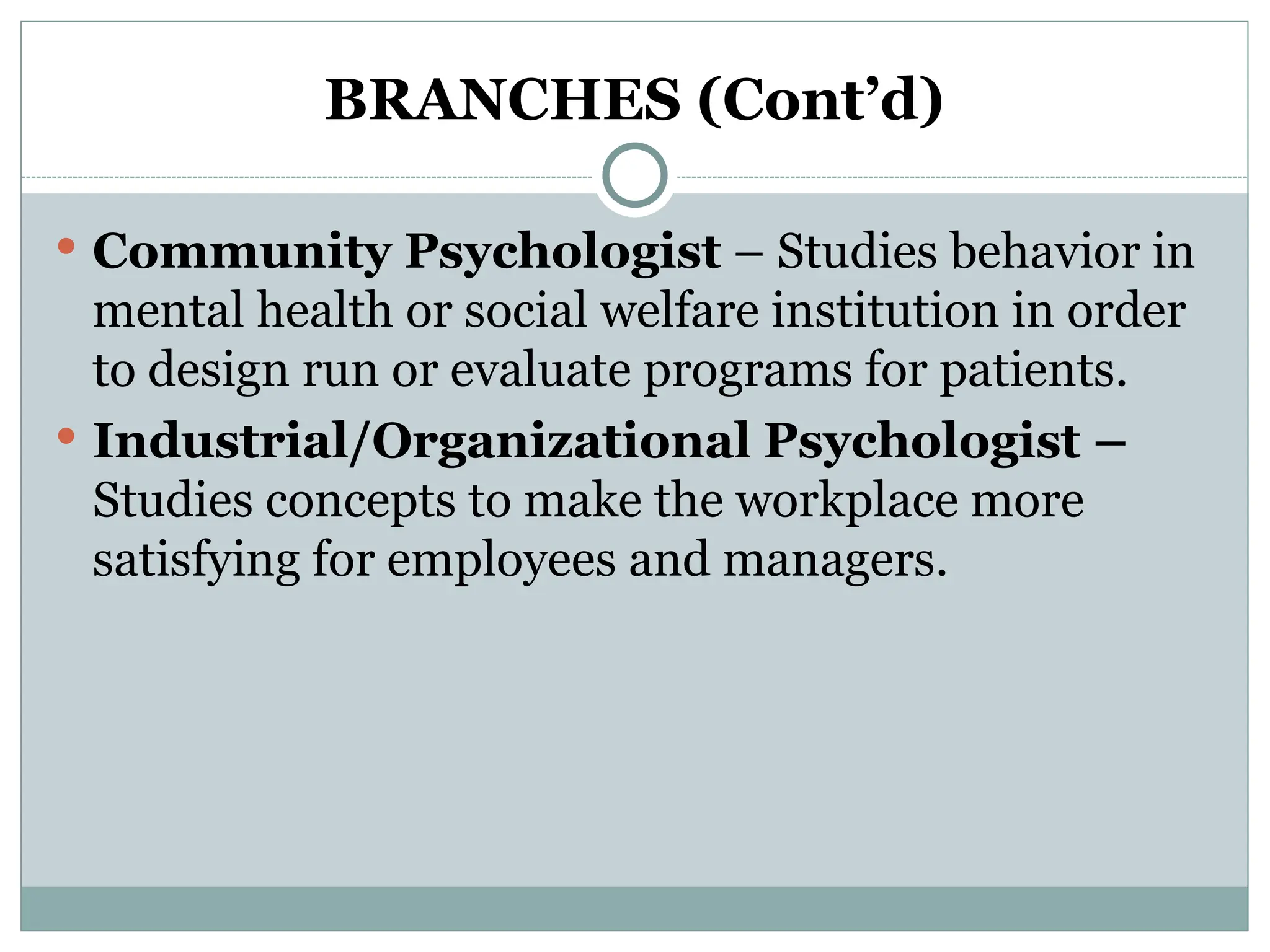 Presentation on introduction to psychology ppt