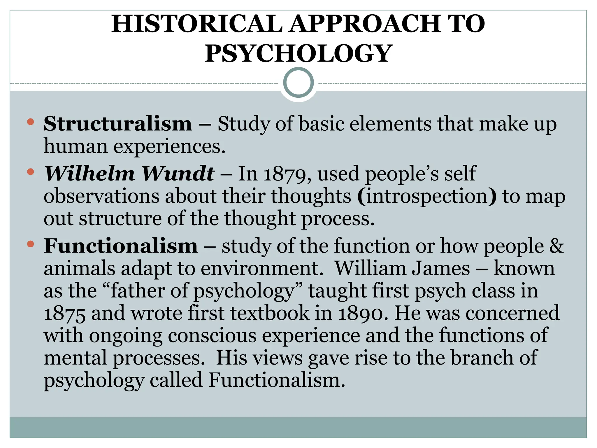 Introduction To Psychology Ppt