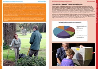 22
The West Midlands network of Museum Development Officers Annual Report 2012-13
‘Indispensable’: WMMDO annual survey 2012-13
In previous years, the WMMDOs have used an evaluation and satisfaction survey to capture the
opinions of museums and heritage sites about the services they offer. The satisfaction survey was
designed to measure the effect of WMMDO interventions on the museums they support and help to
structure and plan future programmes of support. This year the survey has been expanded in order
to capture some of the vital information about museums that was formerly collected via the Fast
Forward benchmarking programme. The aim is to compile longitudinal evidence of impact which will
help to demonstrate the enormous value of museums, heritage and culture to the region.
Questionnaires were sent to all WMMDO clients but only 63 completed questionnaires were returned
across the region. This was a disappointing 30% fall in the return rate compared with the previous
year. The return rate differed from county to county, and for this reason, the survey offers a snapshot
of the current condition of museums in the region rather than the full picture.
Brilliant Bugs, Terrific Trees and Super Shelters
A WMMDO grant enabled Compton Verney art gallery to develop three Forest School
programmes linked to the Science and Geography Curriculum. Developed and run by a qualified
Forest School Leader, these new programmes offer students the chance to explore the museum’s
grounds and learn about the great outdoors.
The three programmes, Brilliant Bugs, Terrific Trees and Super Shelters focus on the large variety
of mini beasts and their habitats in Compton Verney’s wooded grounds. Activities include the
opportunity to learn how to identify trees and gain an understanding of what they tell us about
the seasons and the environment.
Compton Verney has been shortlisted for the national Excellence in Forestry Schools award
2013 run by the Royal Forestry society. This award showcases education projects which increase
understanding of trees, woodlands and forests and their environmental, social and economic
potential.
The West Midlands network of Museum Development Officers Annual Report 2012-13
23
WMMDOannualsurvey2012-13
UsersandtheirExperience
 