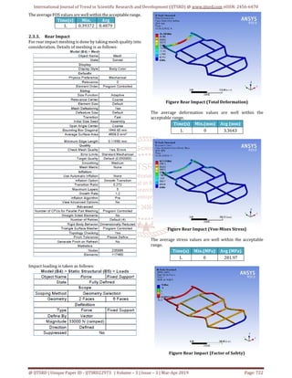 Design and Analysis of Go Kart Chassis for Front, Side and Rear Impact ...