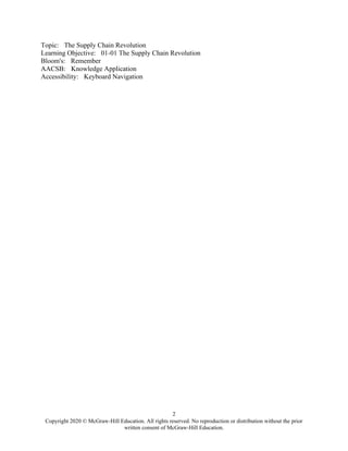 Test Bank for Supply Chain Logistics Management 5th by Bowersox | PDF