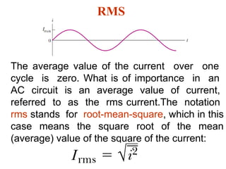 Comprehensive Lecture on Alternating Current and RLC Circuits in ...