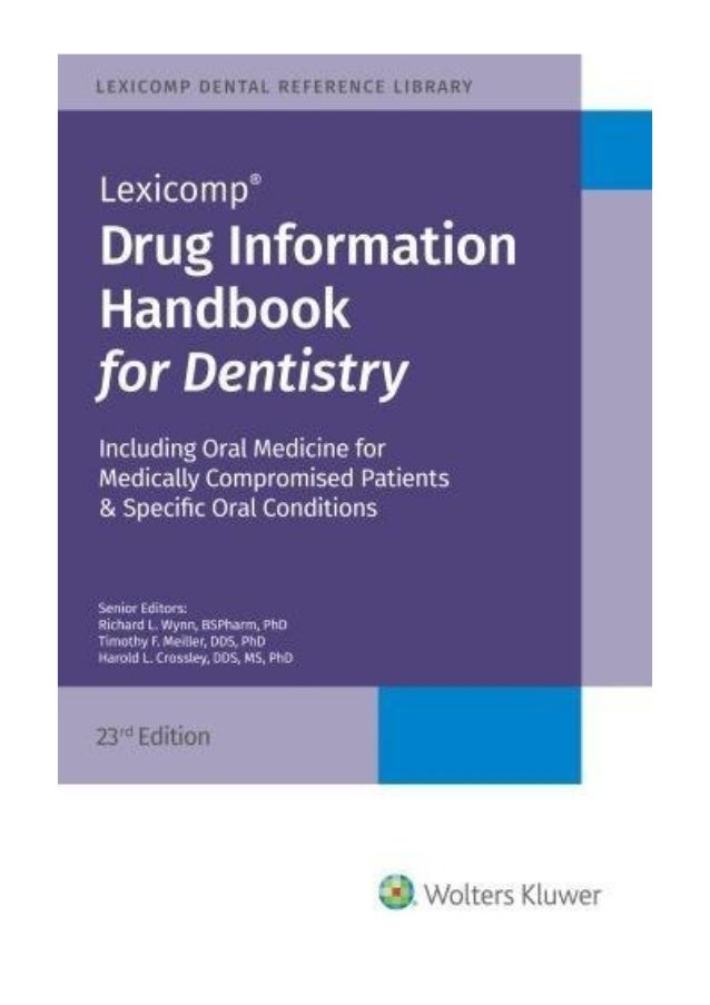 (2018) Drug Information Handbook for Dentistry (PDF) by
