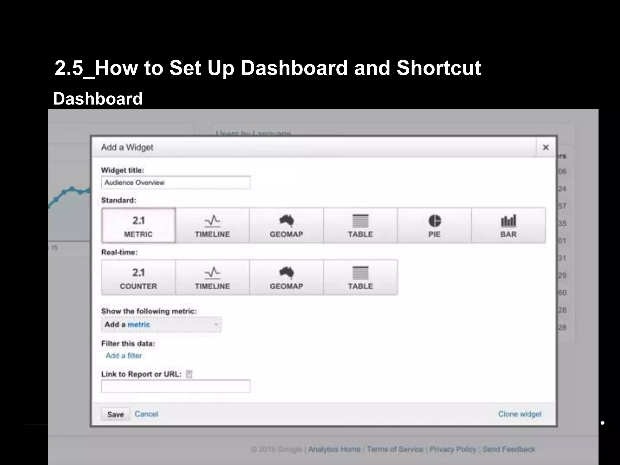 Dashboard
2.5_How to Set Up Dashboard and Shortcut
 