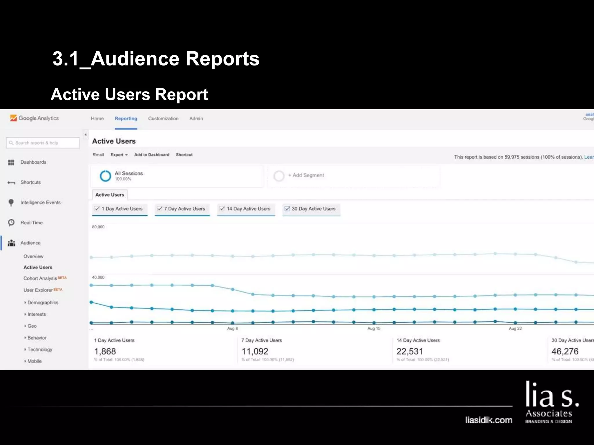 3.1_Audience Reports
Active Users Report
 