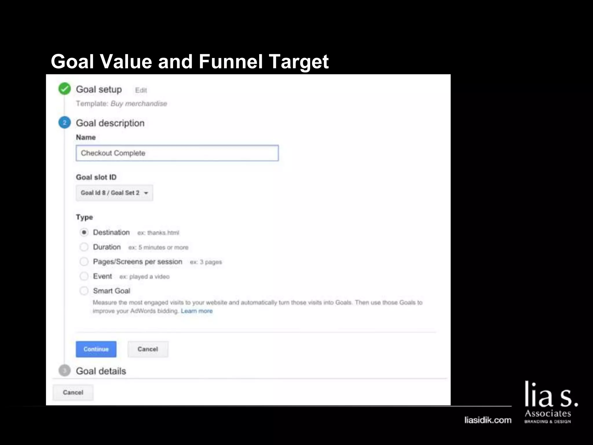 Goal Value and Funnel Target
 