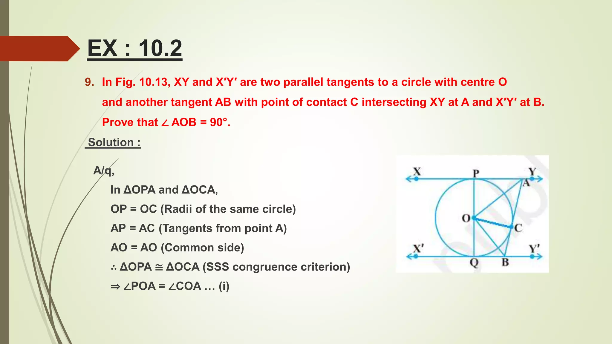 Class 10 Circles Ppt Class 10 Circles Ppt
