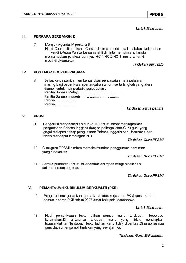 Contoh Carta Organisasi Kokurikulum Sekolah Rendah 