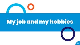 My job and my hobbies
12
 