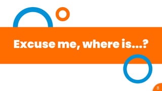 Excuse me, where is...?
8
 