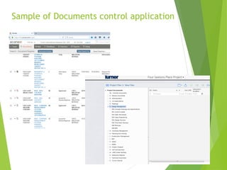 Sample of Documents control application
 