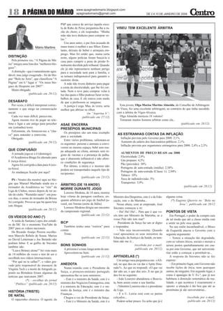 O Centro - n.º 41 – 02.01.2008