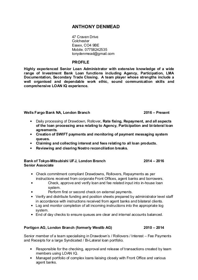 Anthony Denmead Loans Cv 1