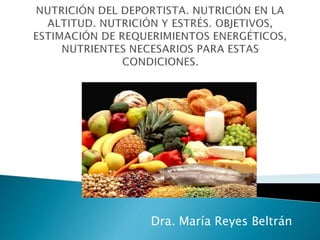 Dra. María Reyes Beltrán 
 