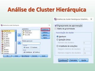 Análise de Cluster Hierárquica
 