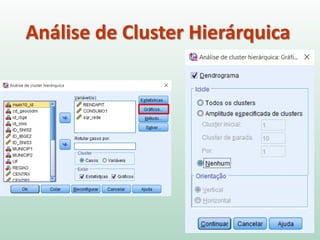 Análise de Cluster Hierárquica
 