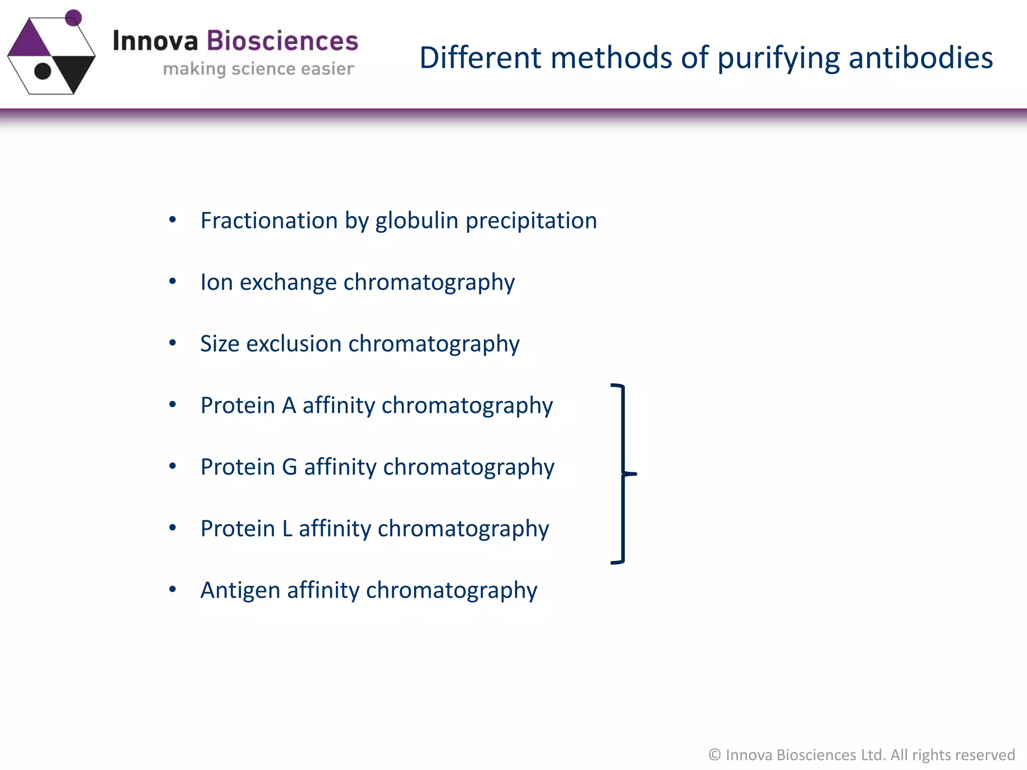 Antibody purification – what you need to know to use antibodies ...