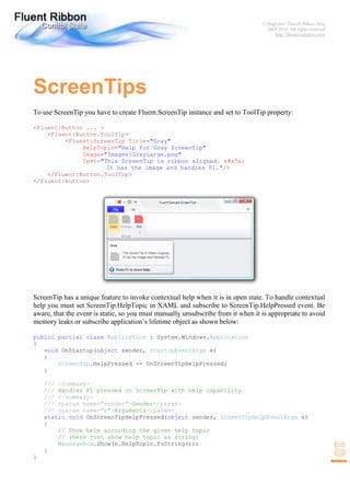 Fluent Ribbon Control Suite Walkthrough | PDF