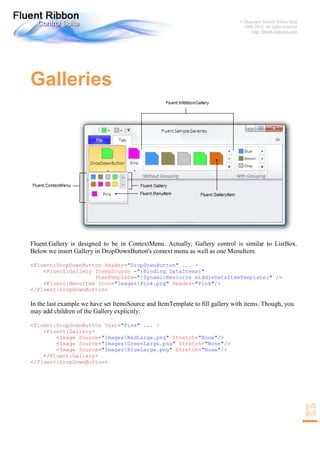 Fluent Ribbon Control Suite Walkthrough | PDF