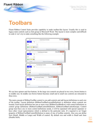 Fluent Ribbon Control Suite Walkthrough | PDF