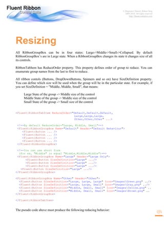 Fluent Ribbon Control Suite Walkthrough | PDF