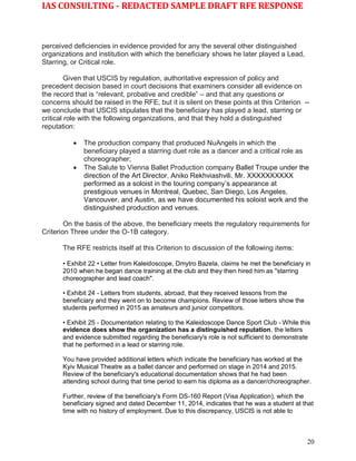Wk Sample - redacted O-1B 2nd RFE Response 10.22.16