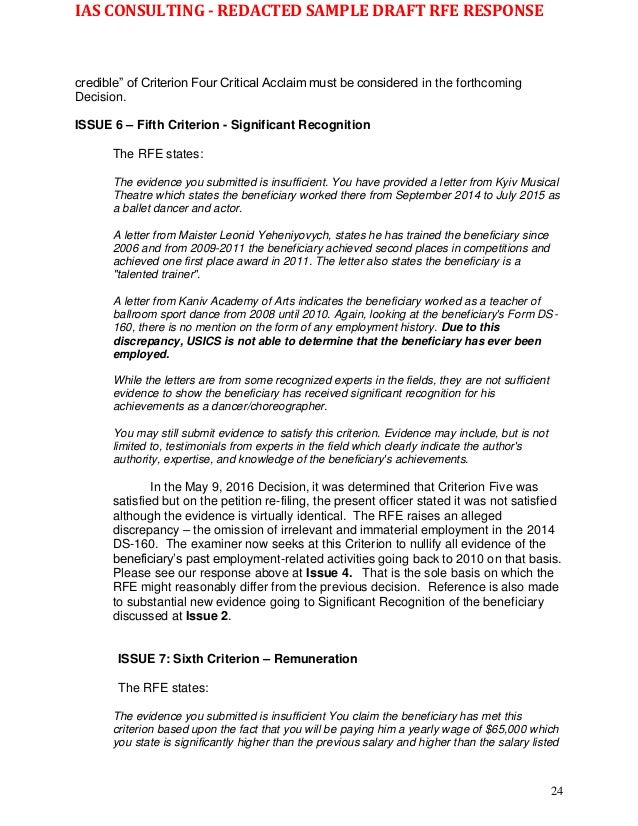 wk sample redacted o 1b 2nd rfe response 10 22 16 sample cover letter for rfe response