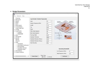 Submitted by: Amar Rastogi
15BEC0578
E1
 Design Parameters
 