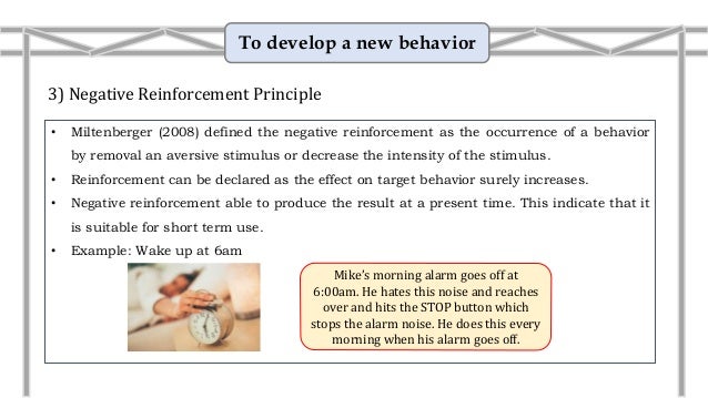 Negative reinforcement in classroom image