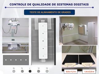 CONTROLE DE QUALIDADE DE SISTEMAS DIGITAIS
TESTE DE ALINHAMENTO DE GRADES
0,8 à 1,2 m 1,4 à 2,0 m
 