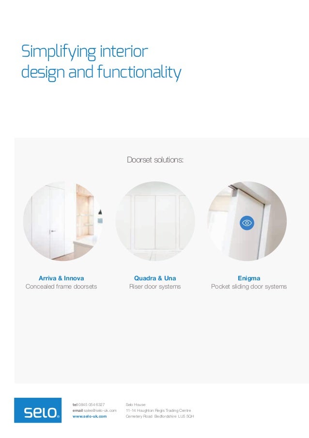Selo Enigma pocket sliding door systems