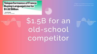 $1.5B for an
old-school
competitor
a n g e l . c o / c a d e n c e t r a n s l a t e
m a t t @ c a d e n c e t r a n s l a t e . c o m
 