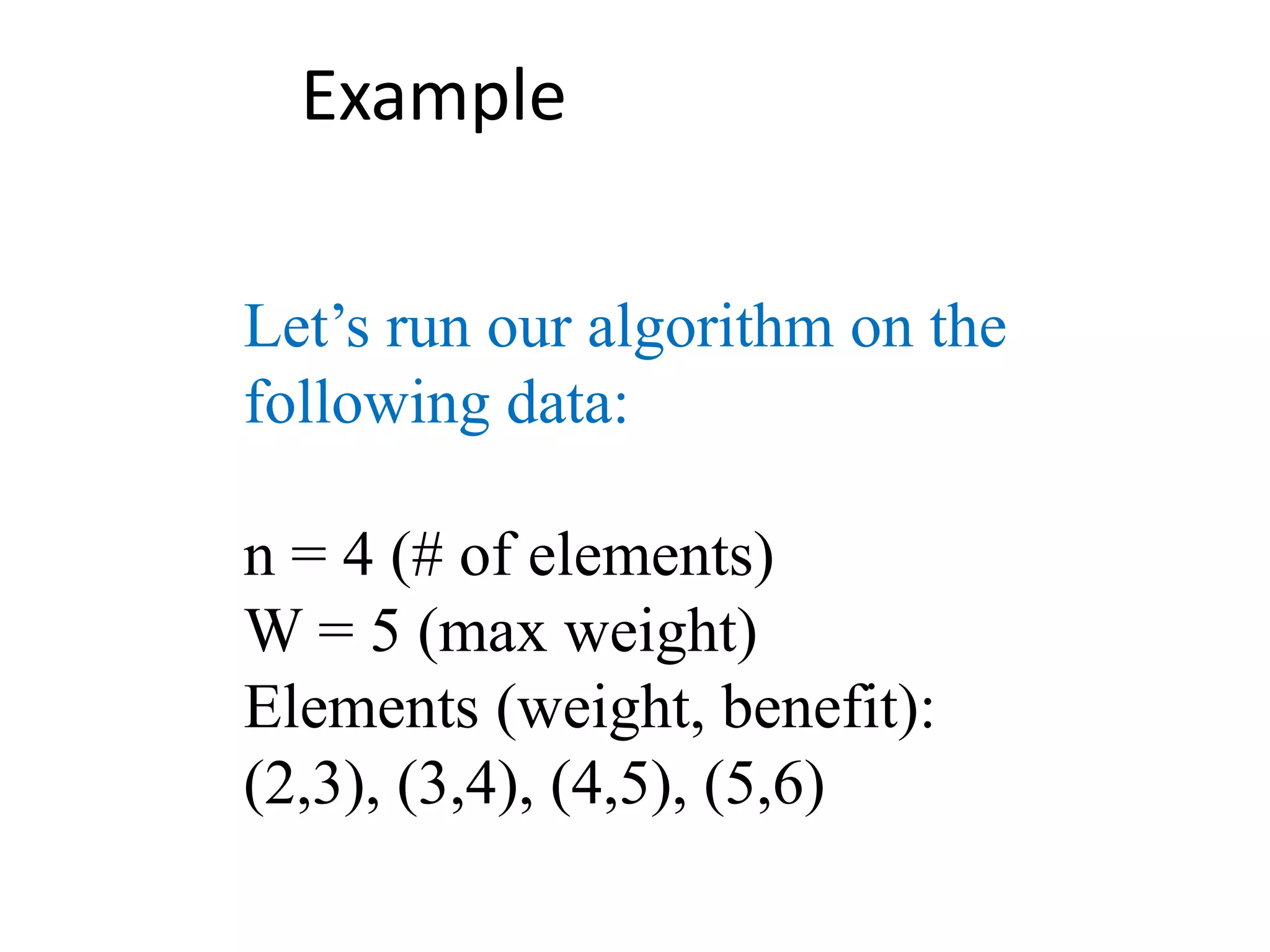 01 Knapsack using Dynamic Programming | PPT